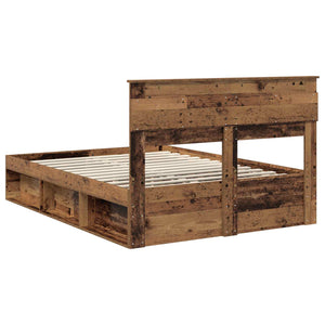 vidaXL Reclaimed Wood Bed Frame 150 x 200 cm Solid Pine Wood