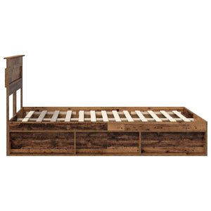 vidaXL Reclaimed Wood Bed Frame 150 x 200 cm Solid Pine Wood