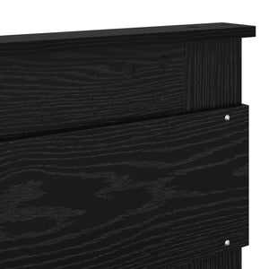 vidaXL Bed Frame Black 140 x 200 cm Solid Pine Wood