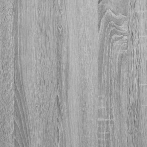 vidaXL Bed Frame Sonoma Grey 140 x 190 cm Solid Pine Wood