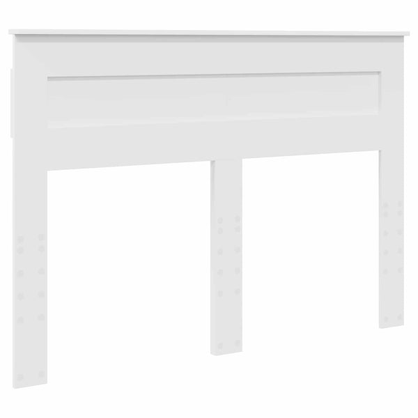 vidaXL Bed Frame with Headboard White 140 x 200 cm Solid Pine Wood