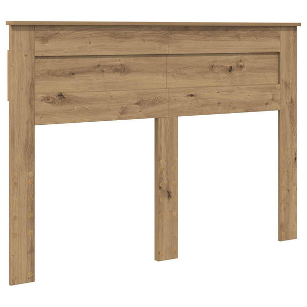 vidaXL Bed Frame with Headboard Craft Oak 140 x 200 cm