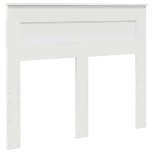 vidaXL Bed Frame with Headboard White 120 x 190 cm Solid Pine Wood