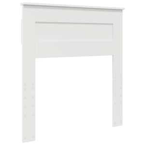 vidaXL Bed Frame with Headboard White 100 x 200 cm Solid Pine Wood