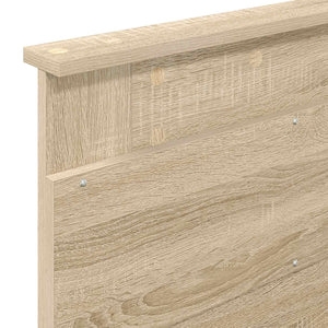 vidaXL Bed Frame Sonoma 100 x 200 cm Solid Pine Wood