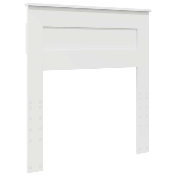 vidaXL Bed Frame with Headboard White 90 x 190 cm Solid Pine Wood