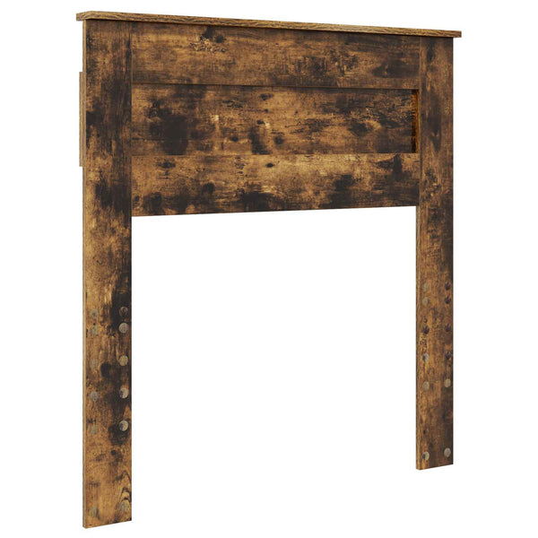 vidaXL Bed Frame Smoked Oak 90 x 190 cm Solid Pine Wood