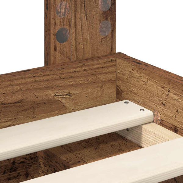 vidaXL Reclaimed Wood Bed Frame 90 x 200 cm Solid Pine Wood