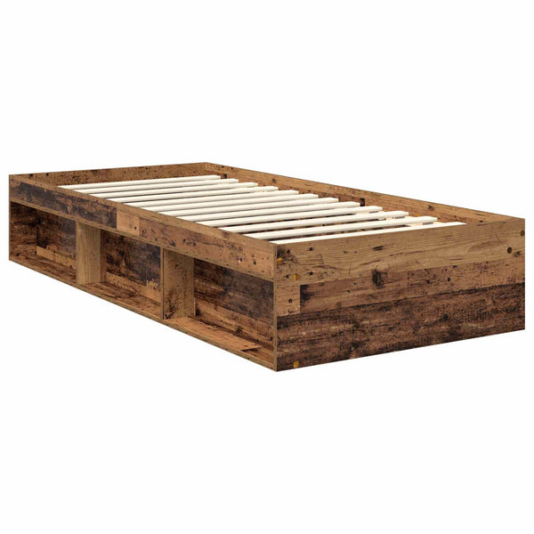 vidaXL Reclaimed Wood Bed Frame 90 x 200 cm Solid Pine Wood