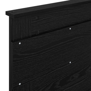 vidaXL Bed Frame Black 75 x 190 cm Solid Pine Wood