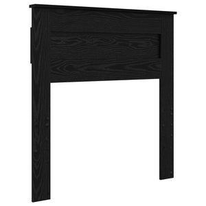 vidaXL Bed Frame Black 75 x 190 cm Solid Pine Wood