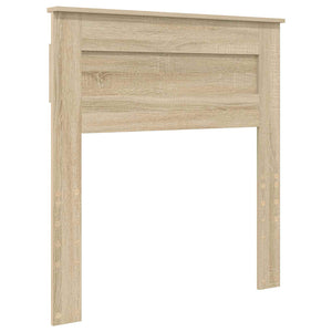vidaXL Bed Frame Sonoma Oak 75 x 190 cm Solid Pine Wood