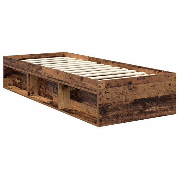 vidaXL Reclaimed Wood Bed Frame 75 x 190 cm Solid Pine Wood