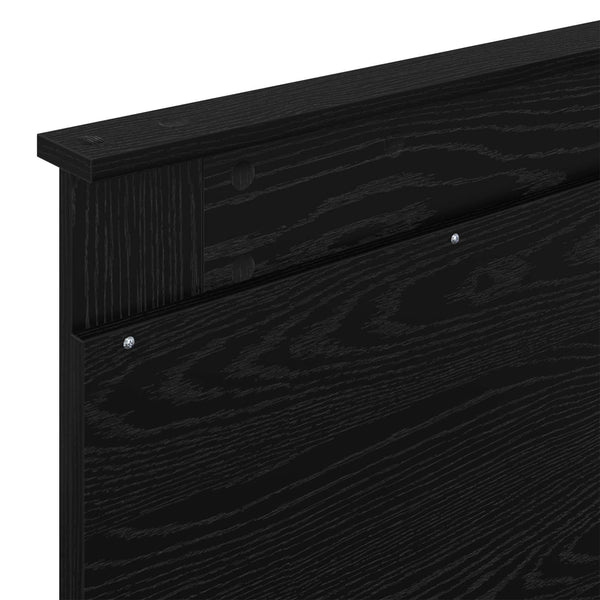 vidaXL Bed Frame Black 90 x 200 cm Solid Pine Wood