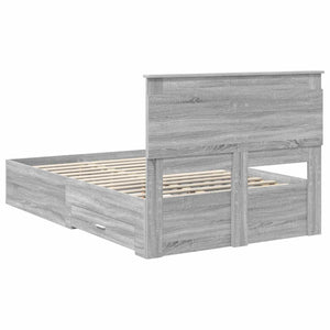 vidaXL Bed Frame with Drawers and Headboard Engineered Wood
