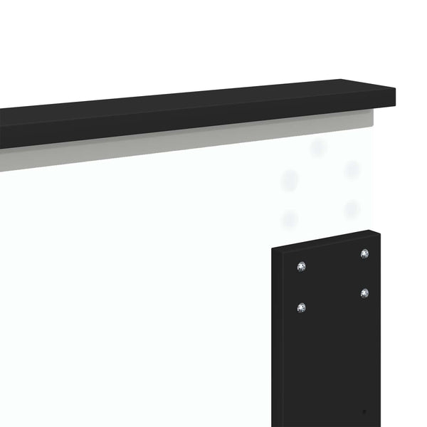 vidaXL Bed Frame Black 180 x 200 cm Solid Pine Wood