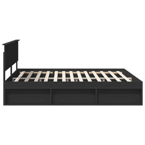 vidaXL Bed Frame Black 180 x 200 cm Solid Pine Wood