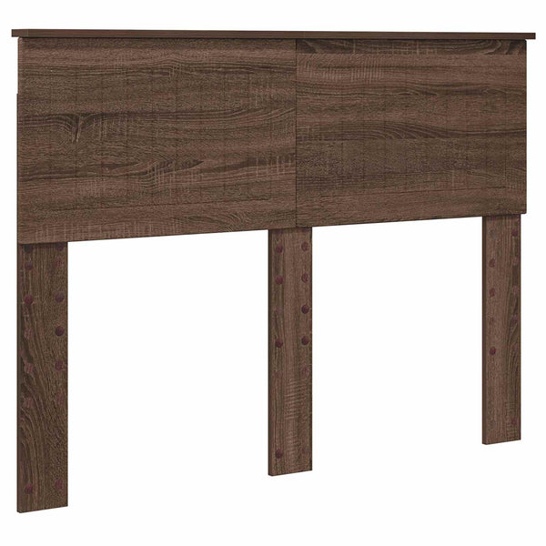 vidaXL Bed Frame Brown Oak Look 120 x 200 cm Solid Pine Wood