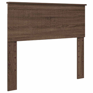 vidaXL Bed Frame Brown Oak Look 100 x 200 cm Solid Pine Wood