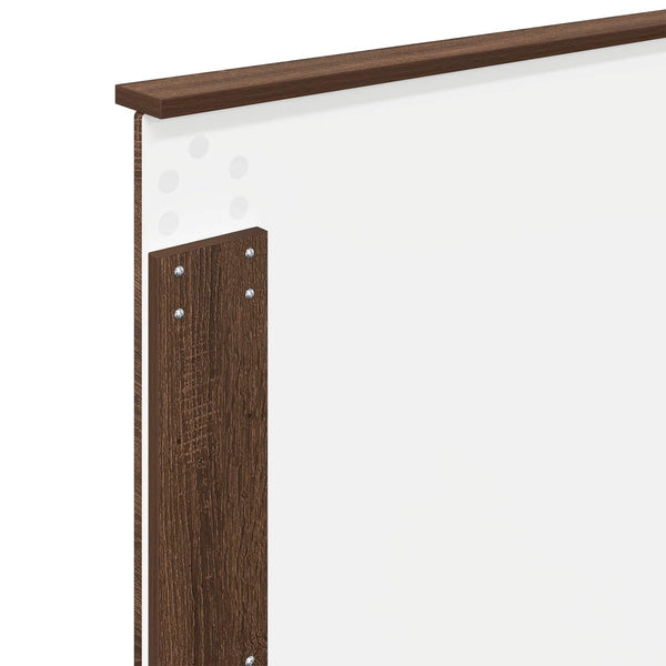 vidaXL Bed Frame Brown Oak Look 90 x 200 cm Solid Pine Wood