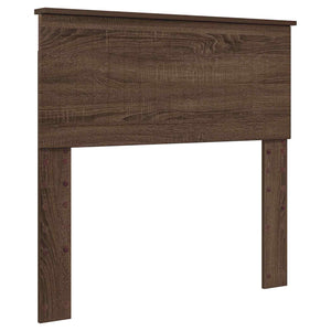 vidaXL Bed Frame Brown Oak Look 90 x 200 cm Solid Pine Wood