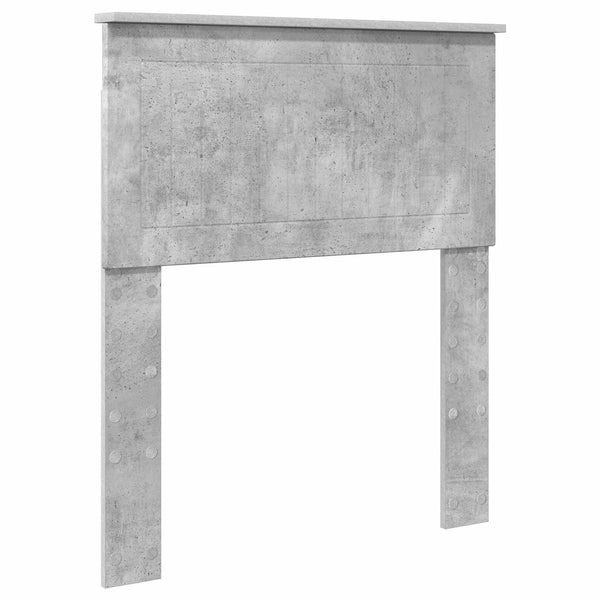vidaXL Bed Frame Concrete Grey and Silver 70 x 190 cm Engineered Wood