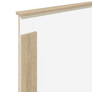 vidaXL Bed Frame Sonoma Oak 90 x 190 cm Solid Pine Wood