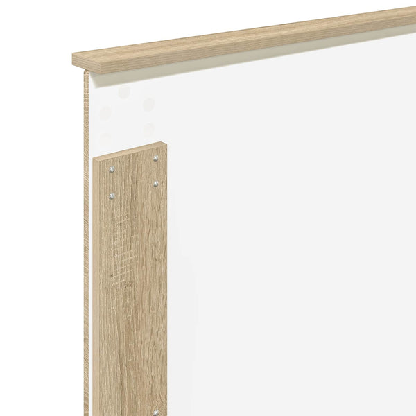 vidaXL Bed Frame Sonoma Oak 90 x 190 cm Solid Pine Wood