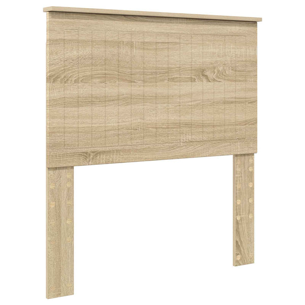 vidaXL Bed Frame Sonoma Oak 90 x 190 cm Solid Pine Wood