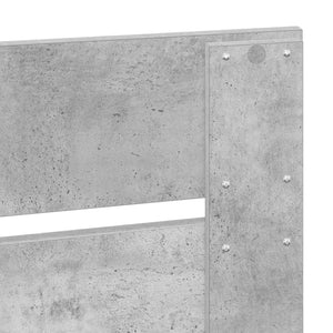 vidaXL Bed Frame with Drawers Concrete Grey 140 x 200 cm Engineered Wood
