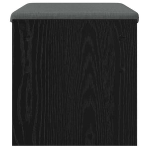 vidaXL Hallway Bench with Cushion Black Oak-look 63 x 38 x 40 cm