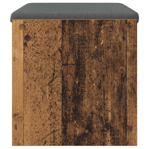 vidaXL Hall Bench with Cushion Reclaimed Wood 63 x 38 x 40 cm
