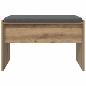 vidaXL Hallway Bench with Cushions Artisan Oak 63 x 38 x 40 cm