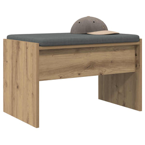vidaXL Hallway Bench with Cushions Artisan Oak 63 x 38 x 40 cm