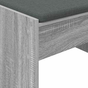 vidaXL Hallway Bench with Cushion Grey Sonoma 83 x 38 x 40 cm