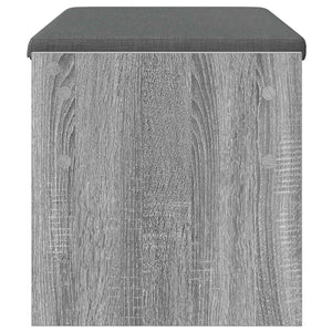 vidaXL Hallway Bench with Cushion Grey Sonoma 83 x 38 x 40 cm