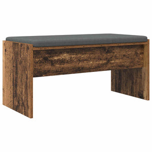 vidaXL Hallway Bench with Cushion Reclaimed Wood 83 x 38 x 40 cm