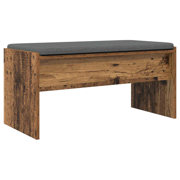 vidaXL Hallway Bench with Cushion Reclaimed Wood 83 x 38 x 40 cm