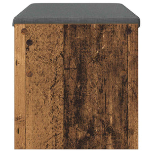 vidaXL Hallway Bench with Cushion Reclaimed Wood 83 x 38 x 40 cm
