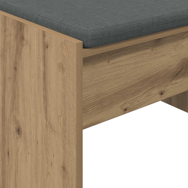 vidaXL Hallway Bench with Cushions Artisan Oak 83 x 38 x 40 cm