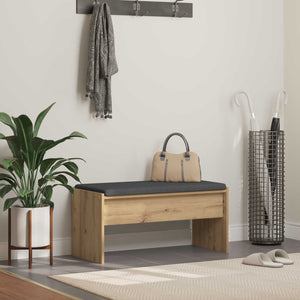 vidaXL Hallway Bench with Cushions Artisan Oak 83 x 38 x 40 cm