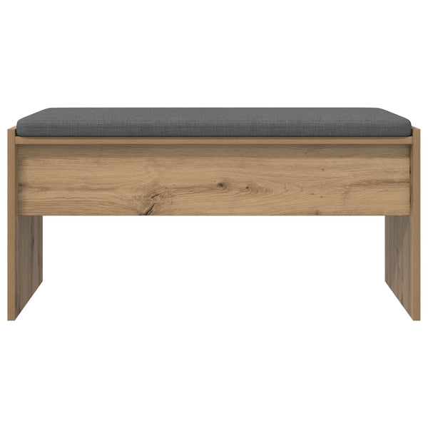 vidaXL Hallway Bench with Cushions Artisan Oak 83 x 38 x 40 cm