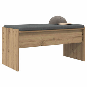 vidaXL Hallway Bench with Cushions Artisan Oak 83 x 38 x 40 cm