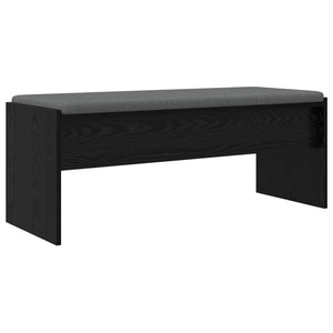 vidaXL Hallway Bench with Cushion Black Oak-Look 103 x 38 x 40 cm