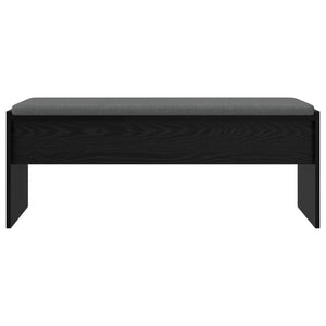 vidaXL Hallway Bench with Cushion Black Oak-Look 103 x 38 x 40 cm