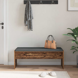 vidaXL Hall Bench with Cushion Reclaimed Wood 103 x 38 x 40 cm