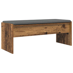 vidaXL Hall Bench with Cushion Reclaimed Wood 103 x 38 x 40 cm