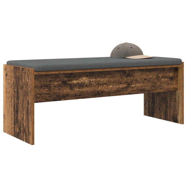 vidaXL Hall Bench with Cushion Reclaimed Wood 103 x 38 x 40 cm