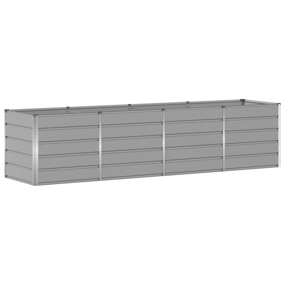 vidaXL Planter Light Gray 320 x 80 x 75 cm Steel