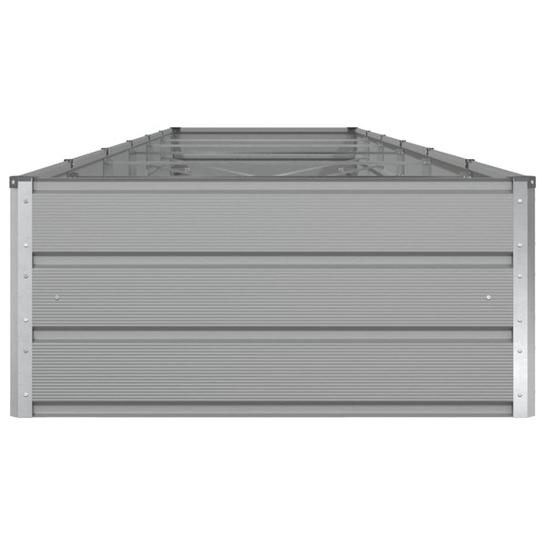 vidaXL Planter Light Grey 580 x 100 x 45 cm Galvanised Steel